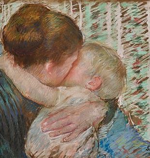 Mary Cassatt, "Mother and Child" (The Goodnight Hug)