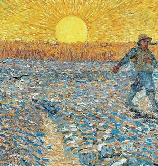 Le semeur au coucher du soleil » de Vincent van Gogh, 1888, Musée Kröller-Müller, Otterlo (©Wikimedia Commons)